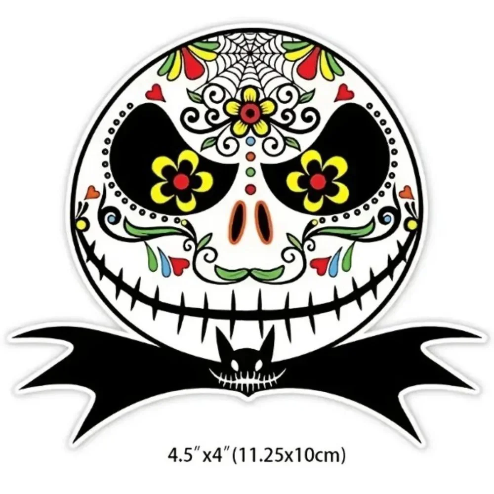 Sugar Skull Style Jack Skellington‎ Vinyl Sticker